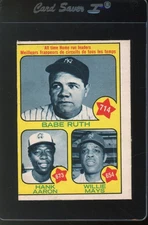 1973 O-Pee-Chee Baseball All-Time HR Ldr Ruth / Aaron / Mays #1 OPC