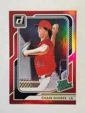 CHASE SHORES 2026 Donruss Baseball RED PARALLEL #d 247/250 Angels