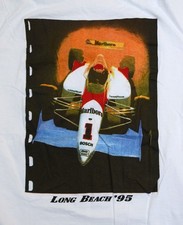  NEW Marlboro TEAM PENSKE T Shirt Long Beach Indy F1 Al Unser Jr. XL 90s  
