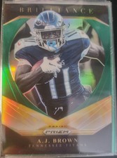 2020 PRIZM FOOTBALL GREEN PRIZM BRILLIANCE#28 TITANS A.J. BROWN