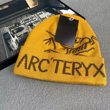 Arc'teryx Bird Word Toque Beanie Hat Yellow Wool Knit Winter Unisex NWT