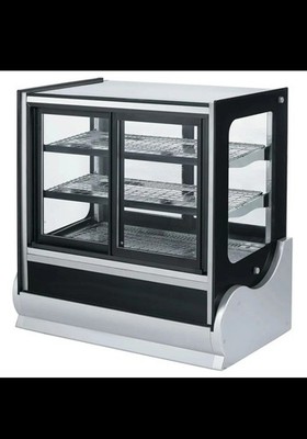 Vollrath 40886 36'' Cubed Glass Cooler Display Case w/ Front & Rear Access