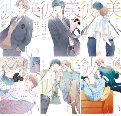 Japanese Language BL Manga Boys Love Comic Book 美しい彼 Utsukushii Kare vol.1-6 set