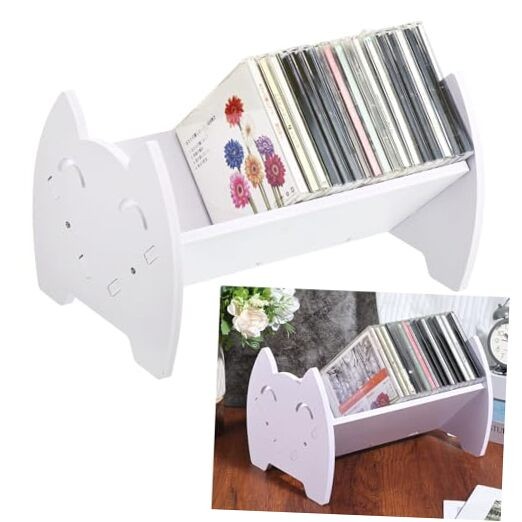  CD Holder Desk Video Game Storage Organizer, PVC DVD Storag