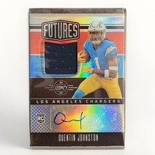 2023 PANINI LEGACY QUENTIN JOHNSTON /249 FUTURES PATCH AUTO SILVER RC #FAPS-8 