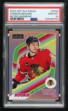 2023 O-Pee-Chee Platinum Retro Rookies Rainbow Connor Bedard PSA 10 GEM MT 0n1n