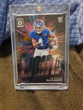 2024 Panini Donruss Optic Light It Up Malik Nabers #5 New York Giants Rookie RC