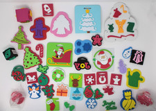 Christmas Stampers Kids Foam Craft Scrapbook Stamps Arts 42 pc Lot