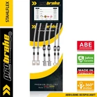 Steel Braided Brake Line For BMW 3 Series Coupe M3 E92 (2007/06-2013/06)