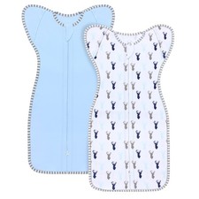 Transition Swaddle, Baby Sleep Sack 3-6 Months Arms up Swaddles 2-Way Zipper ...