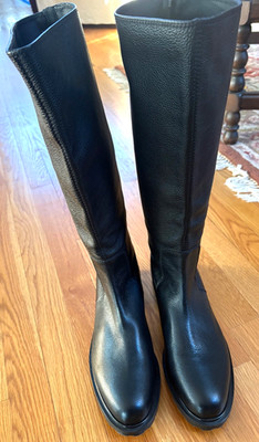 LK Bennett COCO Black Women's Leather Boots AW24, Size EU42 *NEW*