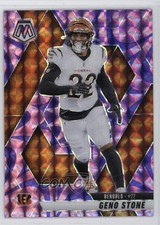 2025 Panini Mosaic Reactive Purple Mosaic Prizm Geno Stone #186 1rv4