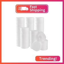 ZOOFOX 48 Pack Foam Circles for Crafts, 3 Inch Polystyrene Foam Discs, Round Cra
