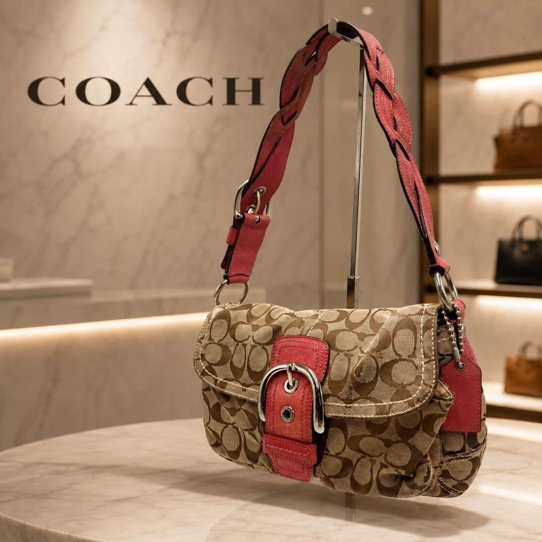 Coach Pink Soho Handbag for sale | eBay