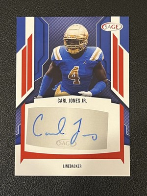 Carl Jones Jr 2024 Sage Auto A-CJ3 RC Bears