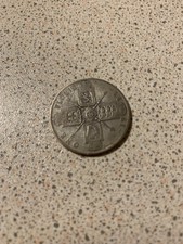 1923 British George V Silver One Florin Coin