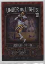 2020 Panini Legacy Under the Lights Ruby 21/50 Justin Jefferson #UL-JJ uk2