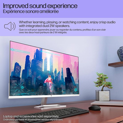 Hewlett Packard 27" FHD IPS Monitor w/ Speakers + Softwares & 2 Year Warranty - Picture 10 of 12
