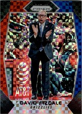 2017-18 Panini Prizm Prizms Red White and Blue #210 David Fizdale CO - BSK