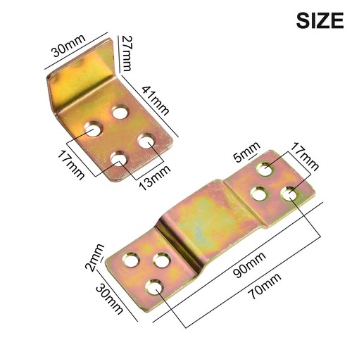 Sturdy Joint Wood Bed Rail Metal Bracket Fastener Connector Color Zinc - Picture 3 of 24
