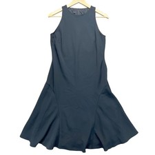 Jones New York Black Sleeveless Fit and Flare Godet Hem Midi Dress Cocktail 8