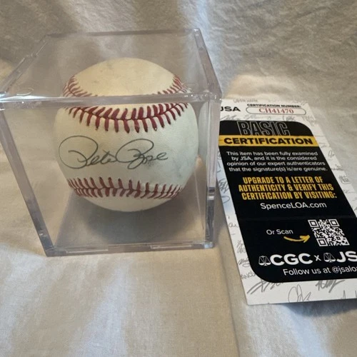 Pete Rose Tony Perez Signed Autographed ONL Baseball Cincinnati Reds JSA CH41470
