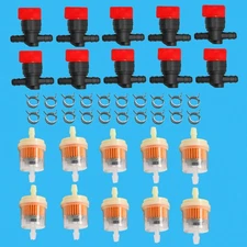 New 1/4" in Line Fuel Gas Filter Shut Cut Off Valve for KAWASAKI 49019-7001