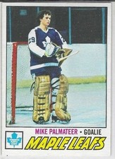 1977-78 TOPPS MIKE PALMATEER ROOKIE CARD (MAPLE LEAFS) #211. rookie card picture