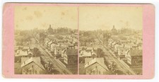 G2768~ MAINE – BANGOR from Belfry Hammond St. Church Stereoview –A.K. Dole