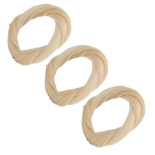 3Pcs Natural White Horse Hair Replacement For Violin Easy To Apply For Viol KWEI