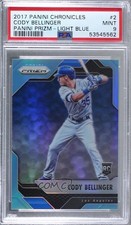 2017 Panini Chronicles Light Blue Prizm 27/299 Cody Bellinger #2 PSA 9 MINT 07ay