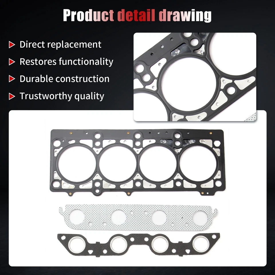Juego de juntas de culata para Dodge Stratus SX 2.0 Chrysler Neon Plymouth Breeze 99-05 Foto 3 de 4