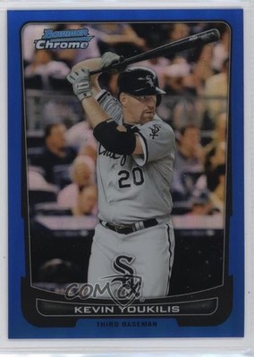 2012 Bowman Chrome Blue Refractor 34/250 Kevin Youkilis #72 7eo