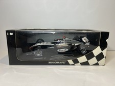 David Coulthard signed 2004 McLaren Mercedes MP4-19 Formula 1 1/18 Minichamps