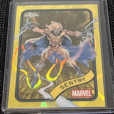 2025 Topps Chrome Marvel- Yellow Lava #168 Sentry