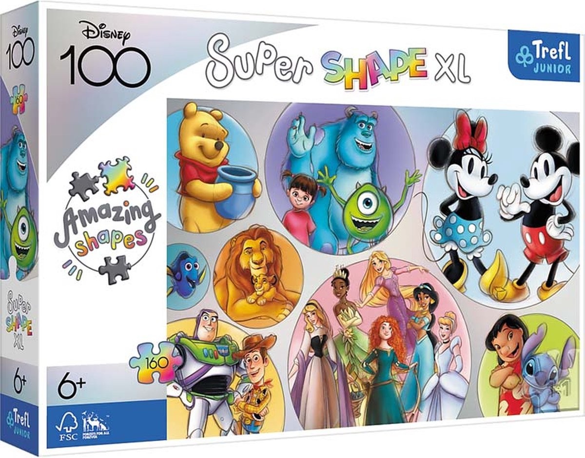 Puzzle Disney Le monde coloré de 160 pièces pour enfant dès 6 ans