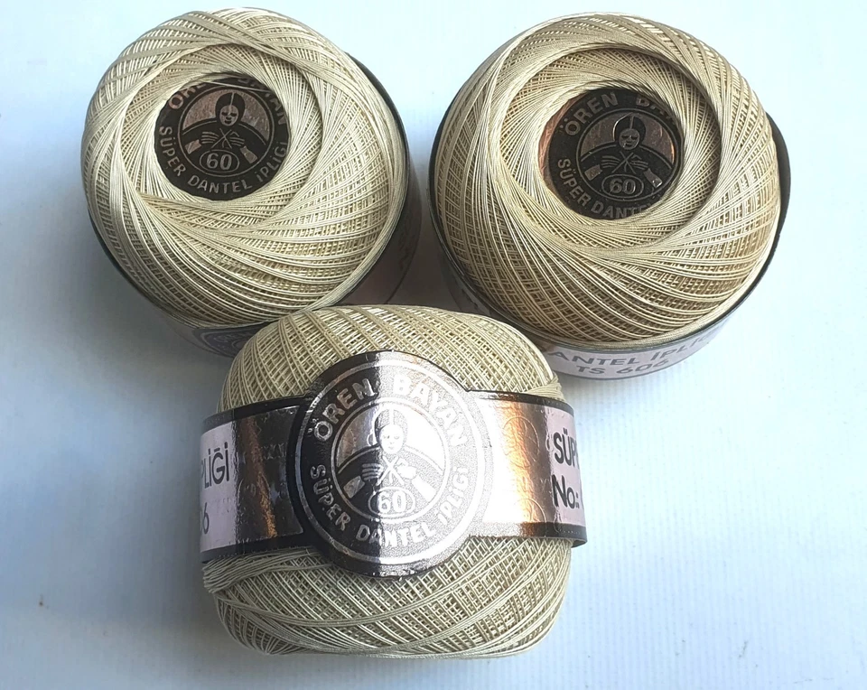 OB Cordonnet Special Crochet Thread Art. 5755 No:40/60 ECRU 100 Gram NOT DMC - Image 2 of 2