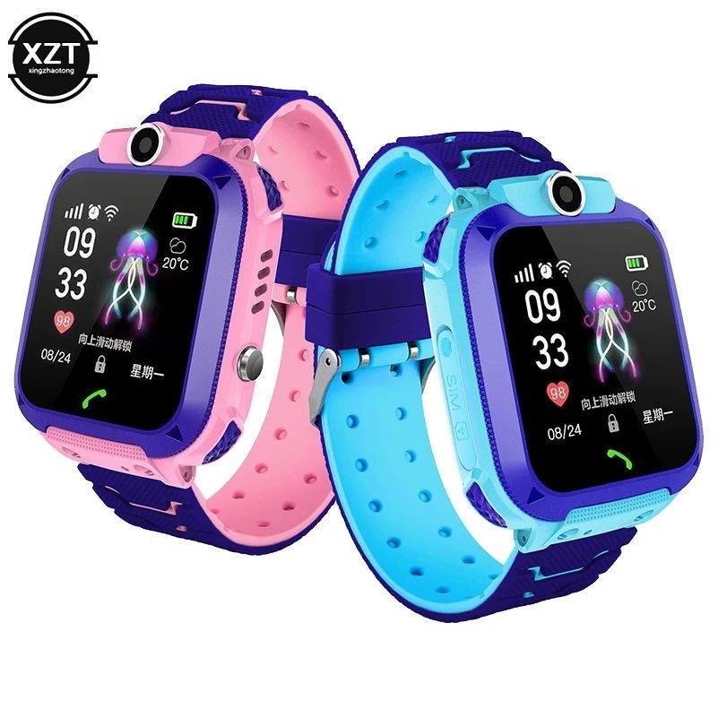 Smartwatch Bambini Tracker GPS Sos Ip67 Chiamata Sim Orologio Digitale Bimbi - Miniatura 3