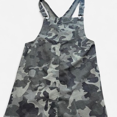 white christmas dresses KELLY CAMO DENIM MINI DRESS – AKIRA main image 1