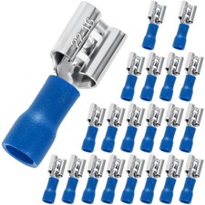 ANCIRS 20pcs 1/4" Female Spade Connectors, Quick Disconnect Insulated Spade W...