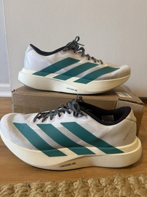 Adidas Adizero Evo Sl White Pure Teal JS4487 Size 9.5 Mens
