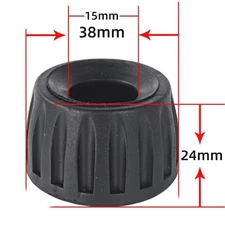 3Pcs/Pack 15mm ID Rubber Tripod Feet, Tripod Replacement Parts, Black new {