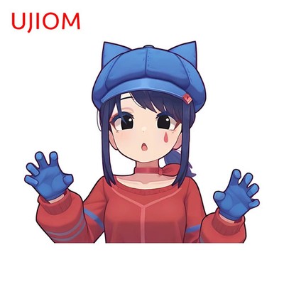 UJIOM Miside Mita Nice Peeking Wall Sticker Amusing Creative Bedroom Computer 