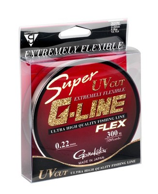 Gamakatsu Super G-LINE Flex 300m Spule monofile Angelschnur Schnur Profi Mono