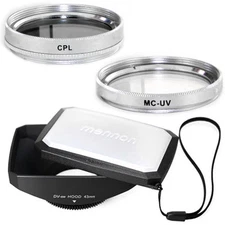 43mm 16:9 Wide Lens Hood, Filters for JVC Everio GZ-HD10,HD40,HD5,HD6,MG730 camc