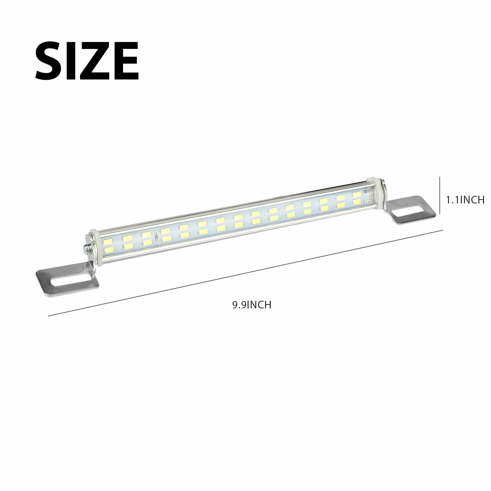 Universal LED License Plate Light - 6000K White & Red, Backup Tail Light For Car SUV Truck