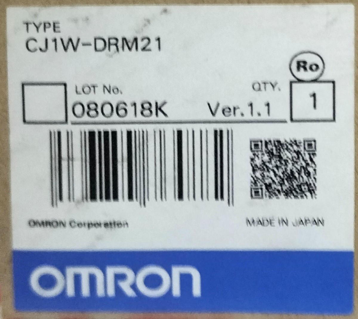 Omron CJ1W-DRM21 Ver. 1.1 DeviceNet Unit PLC module Japan NEW | eBay