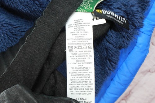 LL Bean Kids' Beans Down Jacket Cobalt Sea Size M 10-12 - Picture 12 of 13