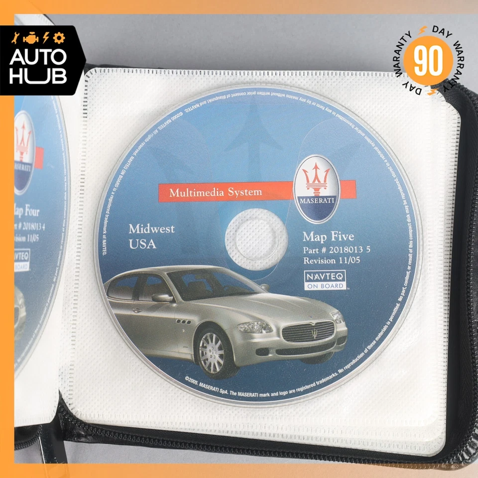 2006 Maserati Quattroporte M139 Comand GPS Map Navigation Disc Set OEM - Image 3 of 4