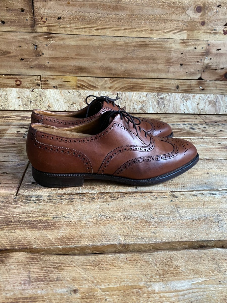 Crockett and Jones Canterbury Brown wingtip shoes, Oxford UK Crockett and Jones Canterbury Brown wingtip shoes, Oxford UK